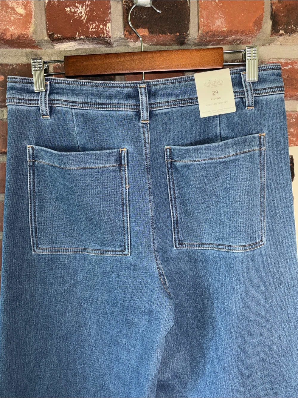NEW! Z Supply Rilynn Women's High Rise Indigo Wide-Leg Jeans Size 29 - Picture 12 of 12